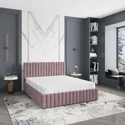 Produktbild von Masseno Polsterbett CARMIA 140x200 cm, Polsterbett mit Bettkästen -Rosa, KRONOS 27