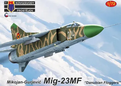 Obrázek produktu pro MiG-23MF 'Danubian Floggers' (3x camo) - Kovozávody Prostějov 1:72