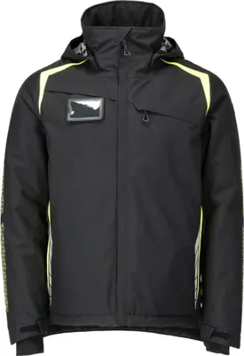 Produktbild von MASCOT 23035-231-0917-3XL, Jacke, Uni, Schwarz, Gelb, 3XL, 124 cm, Polyester
