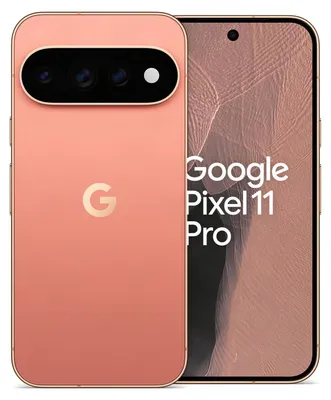 Image de Google Pixel 11 Pro, résolution 1280 x 2856 pixels, 12 Go de RAM, 256 Go de stockage, appareil photo 50 mégapixels, système d'exploitation Android 17, couleur : orange