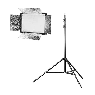 Obrázok produktu pre walimex pro LED Versalight 500 Daylight Set - pozostáva z plošného svetla a statívu lampy do 260 cm