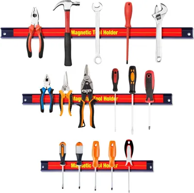 Obrázok produktu pre COSTWAY 3ks. magnetická tyč nástrojová tyč magnet držiak nástroja držiak nástroja