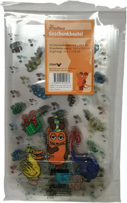 Produktbild von Geschenkbeutel/Geschenktasche/Kekstüte/Geburtstagstüte 10er-Set 'Die Sendung mit der Maus'