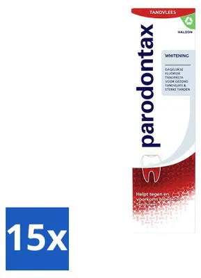 Immagine prodotto di 15 tubetti di dentifricio sbiancante Parodontax - 75 ml - confezione - 15 pezzi