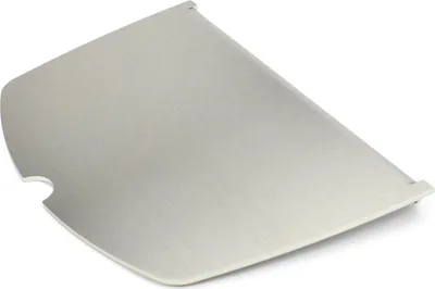 Image de Plaque de cuisson en acier inoxydable | Plancha adaptée à Weber Q100/1000 - remplace une moitié de grille - extra massive