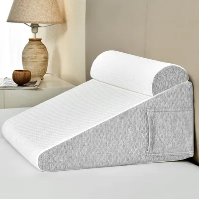 Image de Coussin en forme de coin orthopédique pour l'apnée du sommeil, avec oreiller réglable