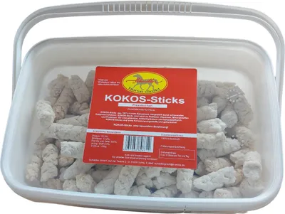 Produktbild von Leckerlies für Pferde, KOKOS-Sticks, 2,5 kg Kokosleckerlies, Pferdeleckerlies
