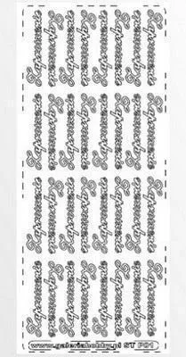 Immagine prodotto di Stiker traforati 32pz invito argento