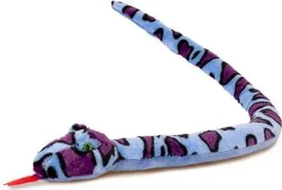 Produktbild von Plüschtier Schlange 100 cm, blau lila, Kuscheltiere Stofftiere Schlangen Reptilien Kriechtiere