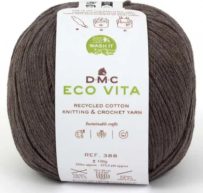 Image de DMC Eco Vita - fil durable composé à 80 % de coton recyclé et à 20 % de fibres, 388, (couleur 11)