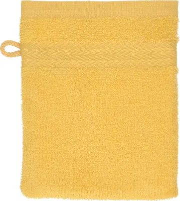 Produktbild von Betz Waschhandschuh 16x21 cm PREMIUM 100% Baumwolle  Farbe: honiggelb