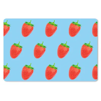 Produktbild von MuchoWow® Mauspad Mousepad Erdbeere - Muster - Sommer 27x18 cm - Mousepads - Maus Mat - Pad - Mausunterlage - Büroartikel - Desk Matten