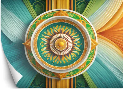 Produktbild von Vlies fototapete Mandala Zen-Symbol 450x315 cm Feeby Bunt inkl. Kleber einfache Montage