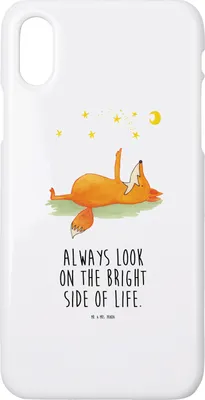 Produktbild von Mr. & Mrs. Panda Iphone 10 Handyhülle Fuchs Sterne - Weiß - Geschenk, Mond, Optimistisch, Hülle, X, Positiv, Cover, Handy, Füchse