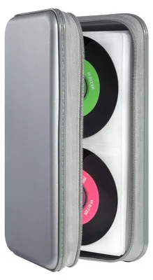 Image de Boîtier de rangement pour CD/DVD - Gris, capacité de 96