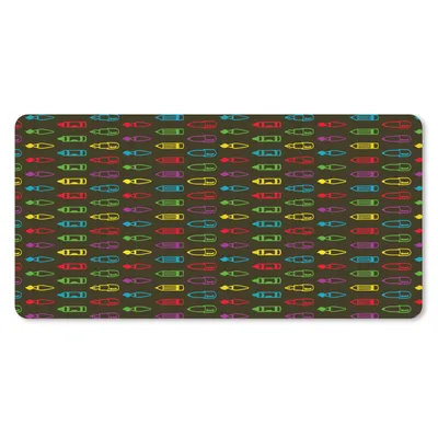 Produktbild von MuchoWow® Schreibtischunterlage Bleistifte - Muster - Bleistift - Regenbogen 80x40 cm - XXL Mauspad - Gaming Mauspad