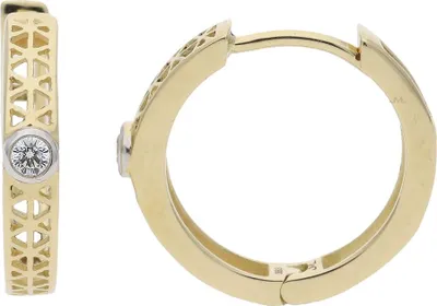 Produktbild von Creolen Gold 333 Zirkonia JL39-06-0409 JuwelmaLux