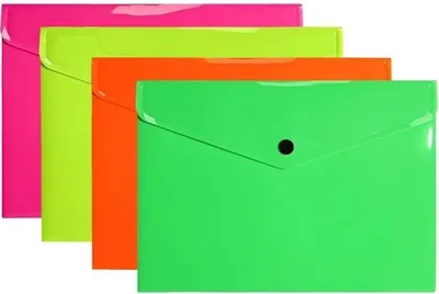 Image de Chemise à enveloppes A5 PP néon (10pcs)