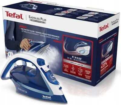 Produktbild von Tefalze Easygliss 2 Dampfbügeleisen mit Keramiksohle FV5735E0 2500 W