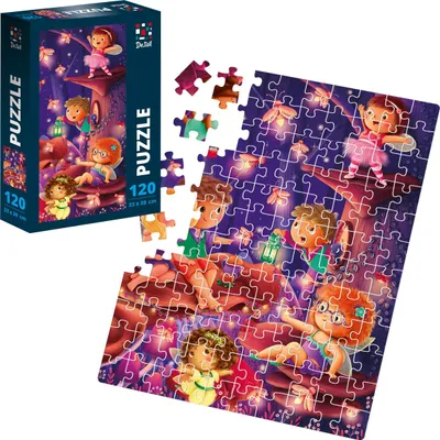 Produktbild von Lernpuzzle Forest City Puzzle für Kinder 120 Teile.