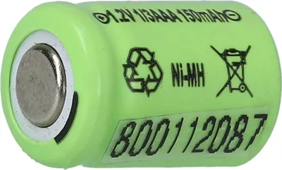 Produktbild von vhbw Akku Ersatz für 1/3AAA für Modellbau (150mAh, 1,2V, NiMH)