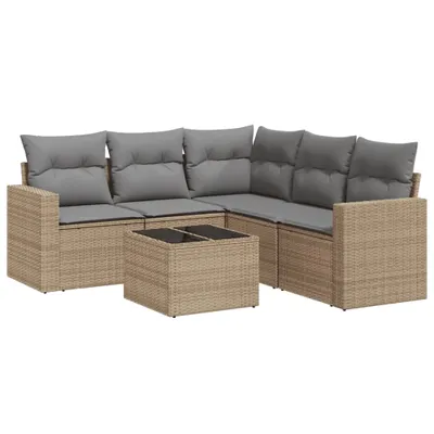 Produktbild von VidaXL 3251296, Hellgrau, Rattan, Gehärtetes Glas, 110 kg, Erwachsene & Kinder, 550 mm, 550 mm