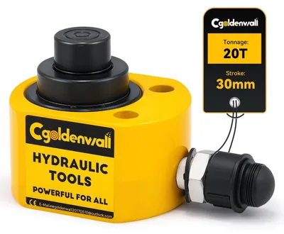 Produktbild von Hydraulischer Zylinder, 20 Tonnen – Hub: 30 mm – Legierter Stahl – Kompakt und tragbar
