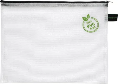 Produktbild von FolderSys Reißverschlussbeutel transparent/schwarz 0,20 mm, 1 St.