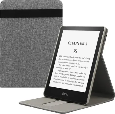 Image de Housse Pour Liseuse Kindle Paperwhite 5 / 5 Se 6,8"" 2021 Grise Verticale