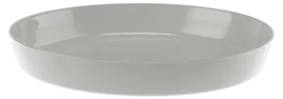 Produktbild von Kunststoffuntersetzer für Blumentöpfe CRISTAL 15,5 cm, grau glänzend