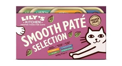 Produktbild von Lily's Kitchen Smooth Paté Selection Multipack, Adult, jede Rasse, Huhn, Ente, Lamm, Truthahn, 85 g