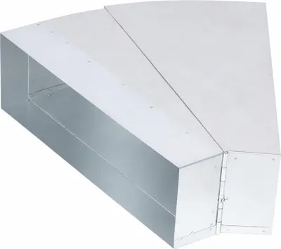 Produktbild von Flachkanal Bogen verstellbar 25-45° 300 x 90 mm