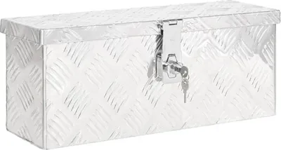 Produktbild von Aufbewahrungsbox Silbern 50x15x20,5 cm Aluminium