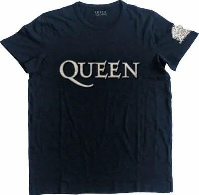 Produktbild von Queen - T-Shirt Logo für Herren/Damen Uni RO312 (L) (Marineblau)