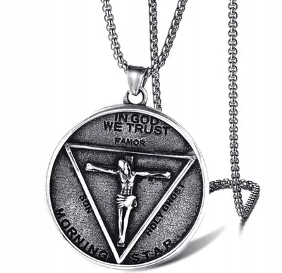 Image de SUSPENSION Chaîne en argent IN GOD WE TRUST 323