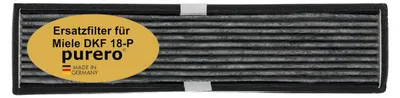 Aktivkohlefilter Ersatz für Miele DKF 18-P, 1 Stück, 44 x 10,5 x 2 cm