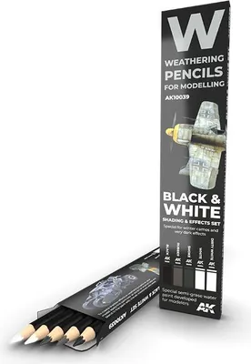 Produktbild von Ak Interactive Watercolor Pencil Set Black And White