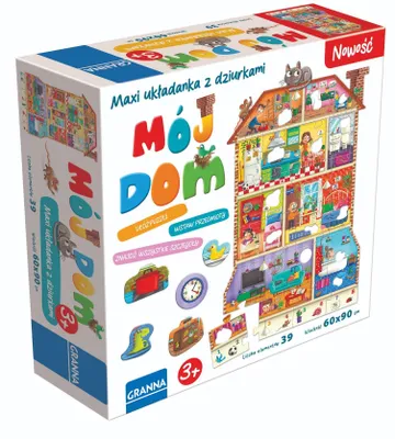 Obrázek produktu pro Vzdělávací skládačka Maxi Můj dům od Granna – s otvory