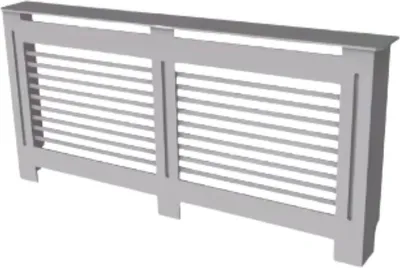Immagine prodotto di Ristrutturazione radiatori – 172x92 cm – MDF – Lamelle orizzontali – Design elegante – Grigio