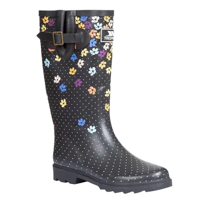 Produktbild von Trespass - Damen Gummistiefel "Samira", bedruckt TP5562 (38 EU) (Schwarz)