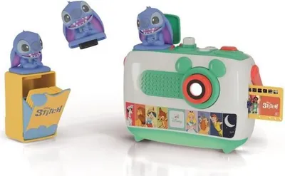 Zdjęcie produktu dla Projektor Opowiadania Clementoni Stitch, Wymienne Dyski, 5 Historyjek, Kompatybilny z Projektorem Conteur Disney 2.0