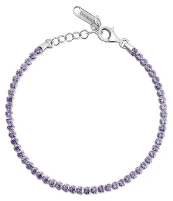 Productafbeelding van Tennisarmband met zirkonia, paars, model FMP107