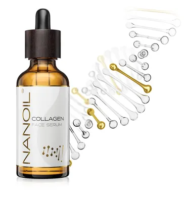 Zdjęcie produktu dla Serum do twarzy z kolagenem Nanoil 50ml - wygładzające serum anti-aging