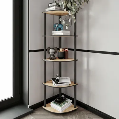 Immagine prodotto di Sessanio - Libreria, 34x34x139h cm Marrone Rovere, 4 Ripiani