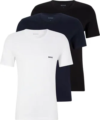 Produktbild von Hugo Boss BOSS Herren R-Neck T-Shirt, 3er Pack Classic uni 1400-20-00225