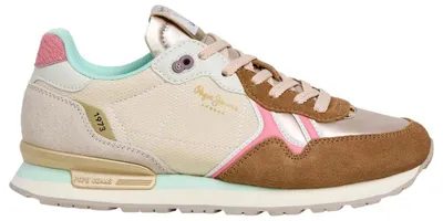 Imagen del producto de Zapatillas Pepe Jeans para mujer, modelo Brit Glen W, color marrón caramelo beige, talla 37 EU