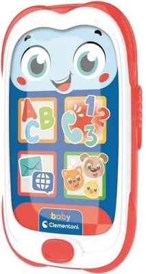 Image de Smartphone Bébé Parlant CLEMENTONI, Jouet Éducatif, Effets Lumineux, 6 Mois et Plus