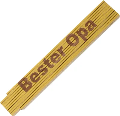 Produktbild von Zollstock Meterstab Bester Opa,Gold