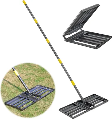 Produktbild von Rasenrakel - Rasenharke - Nivellierharke - Nivellier Harke - Rasenrakel Nivellierharke - Rasen Rakel - Rasen Nivellierer - Rasen Nivellierung - Oberflächenwerkzeug - Gartengerät - Harkenrakel
