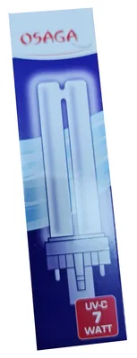 Produktbild von Osaga UVC Ersatzleuchtmittel Ersatzlampe 7 Watt für Teichklärgeräte mit G23 Sockel